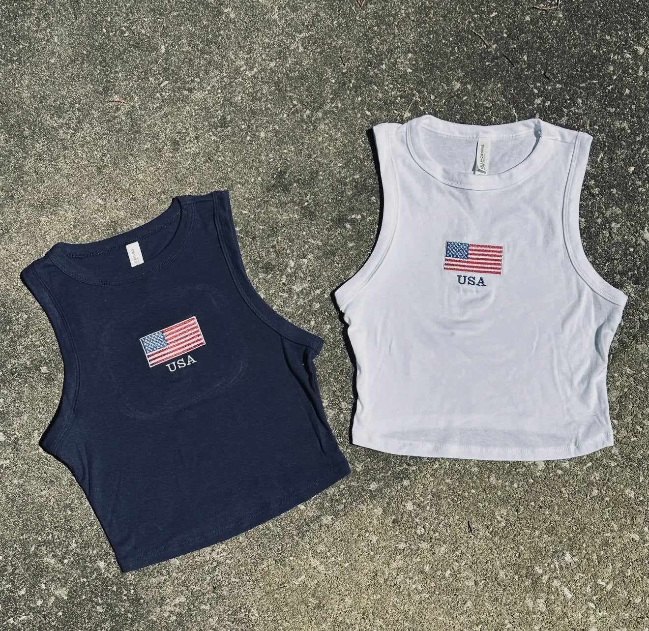 USA embroidered tank