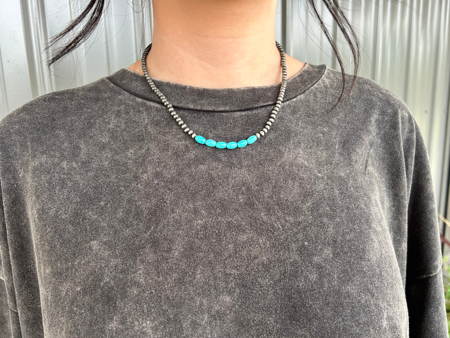 Turquoise Bead Necklace