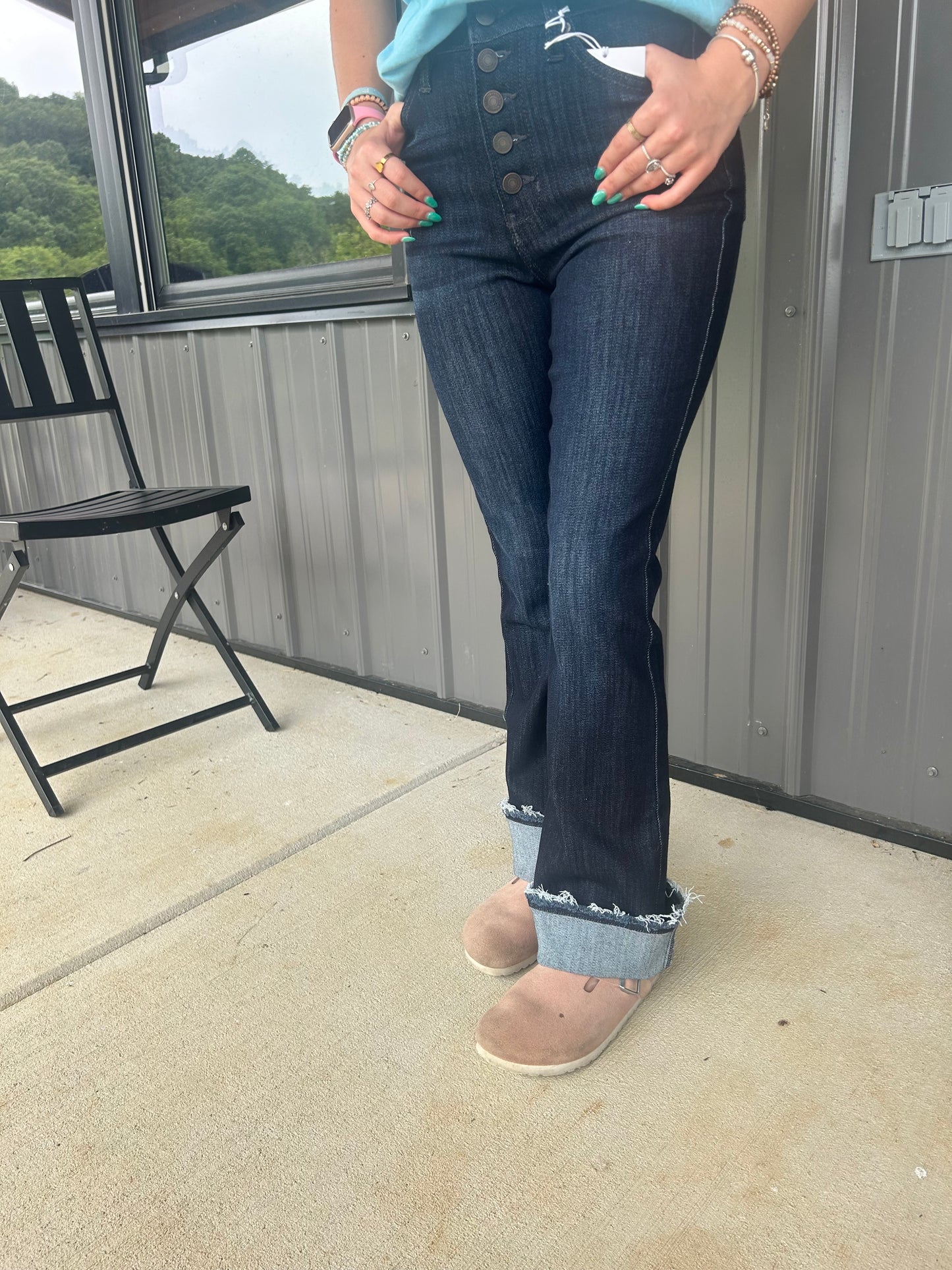 High Rise Boot Cut Jeans