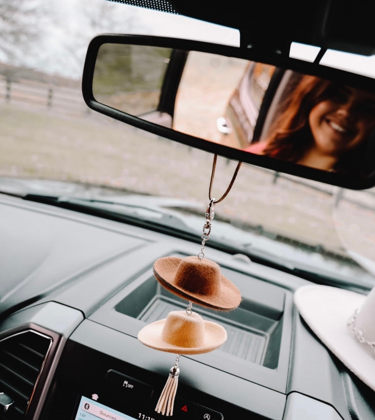 Cowboy Hat Review Mirror Charm