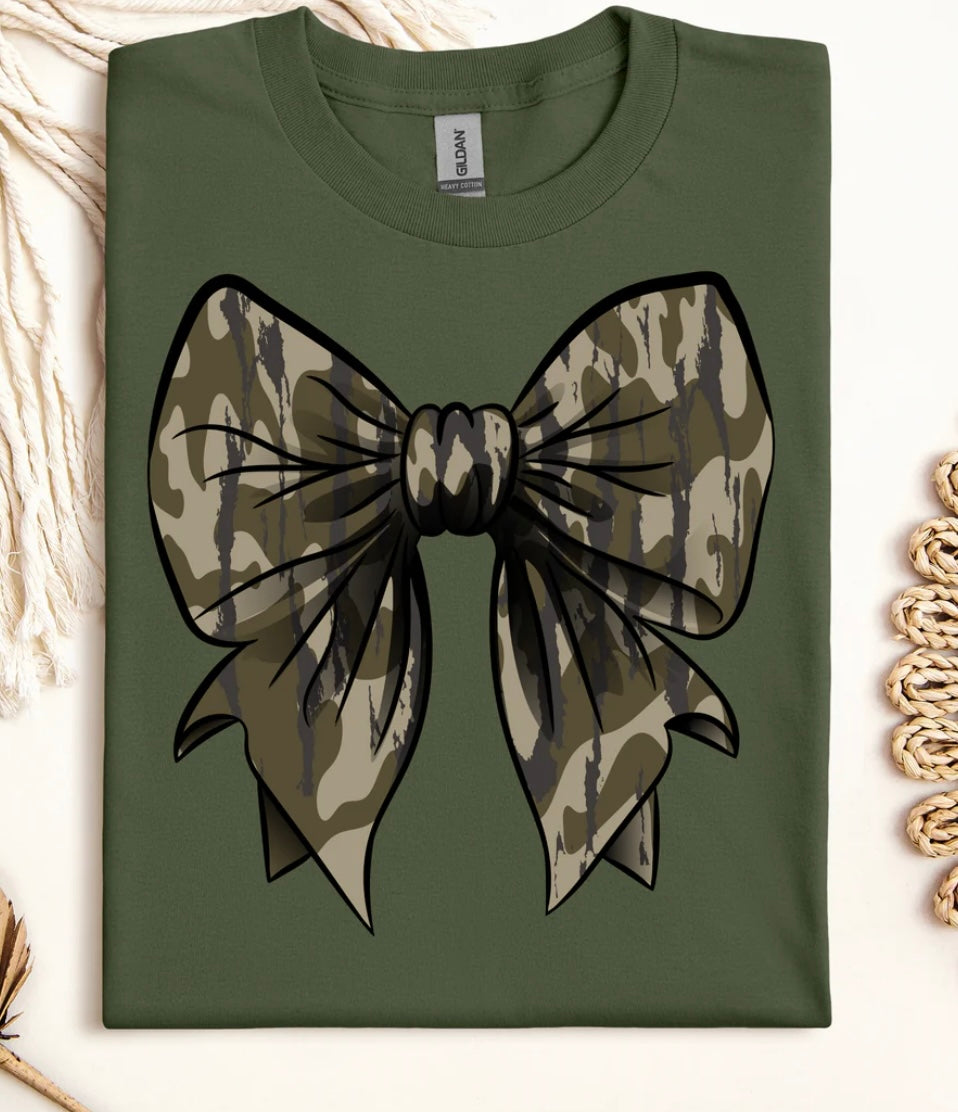 Camo Bow Sweatshirt