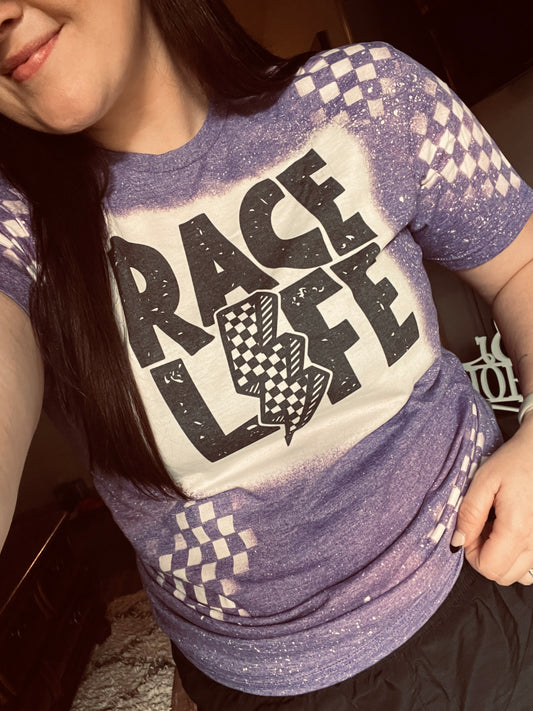 Bleached Race Life Tee