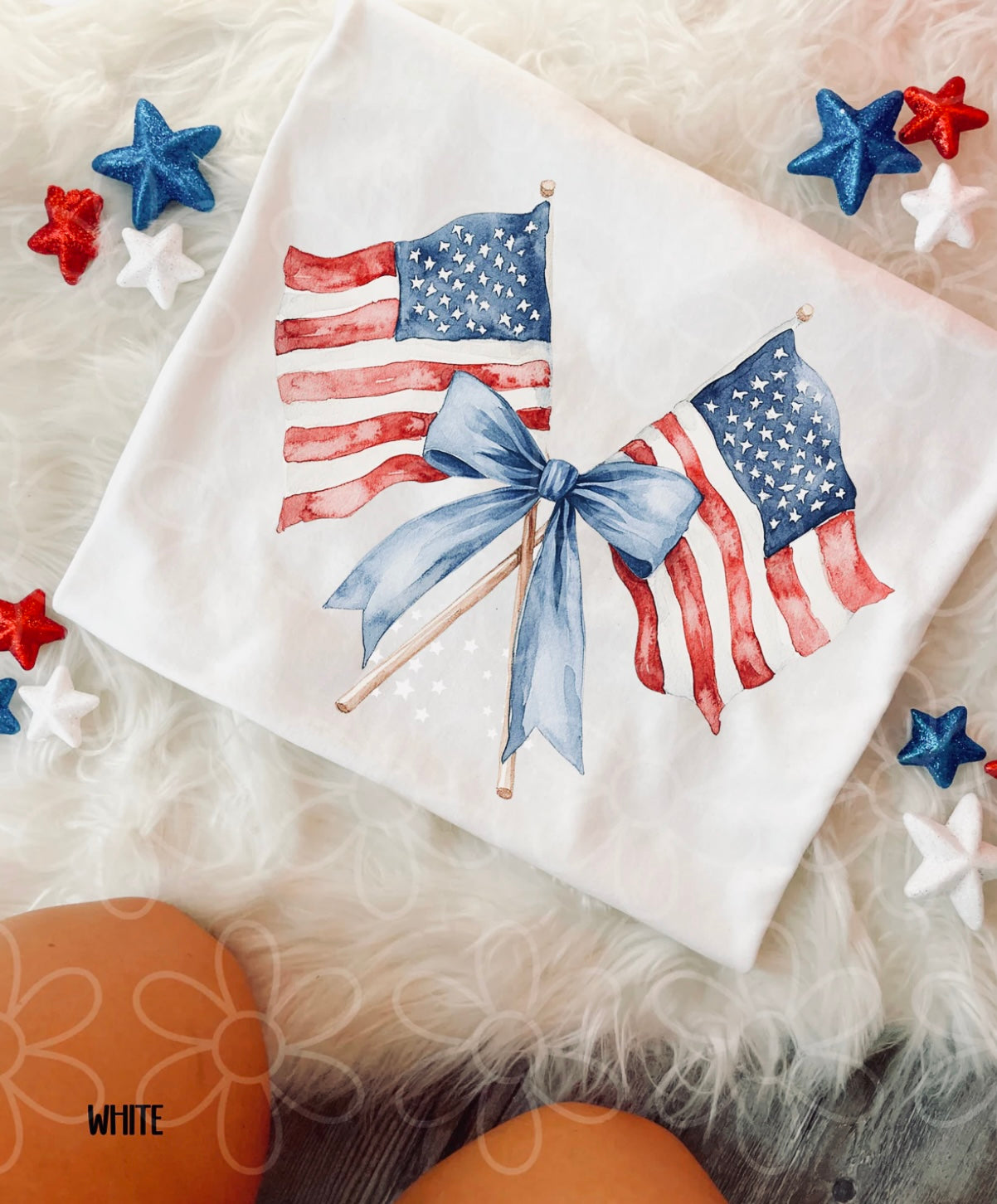 Flags Coquette Bow Tee