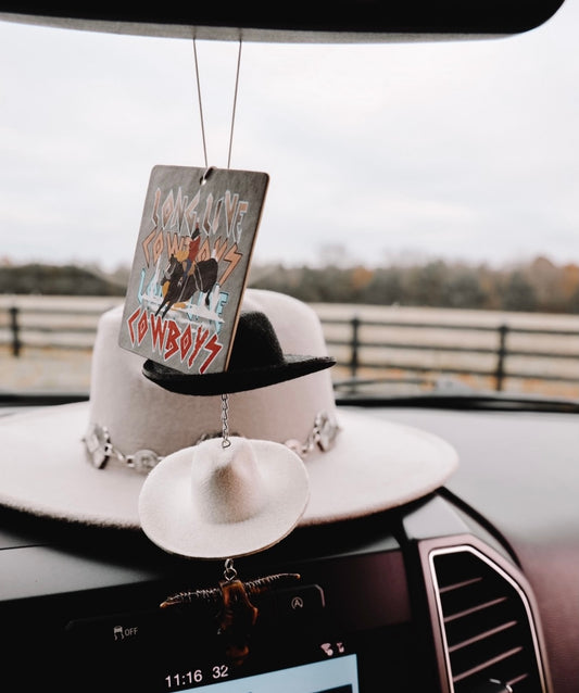 Cowboy Hat Review Mirror Charm