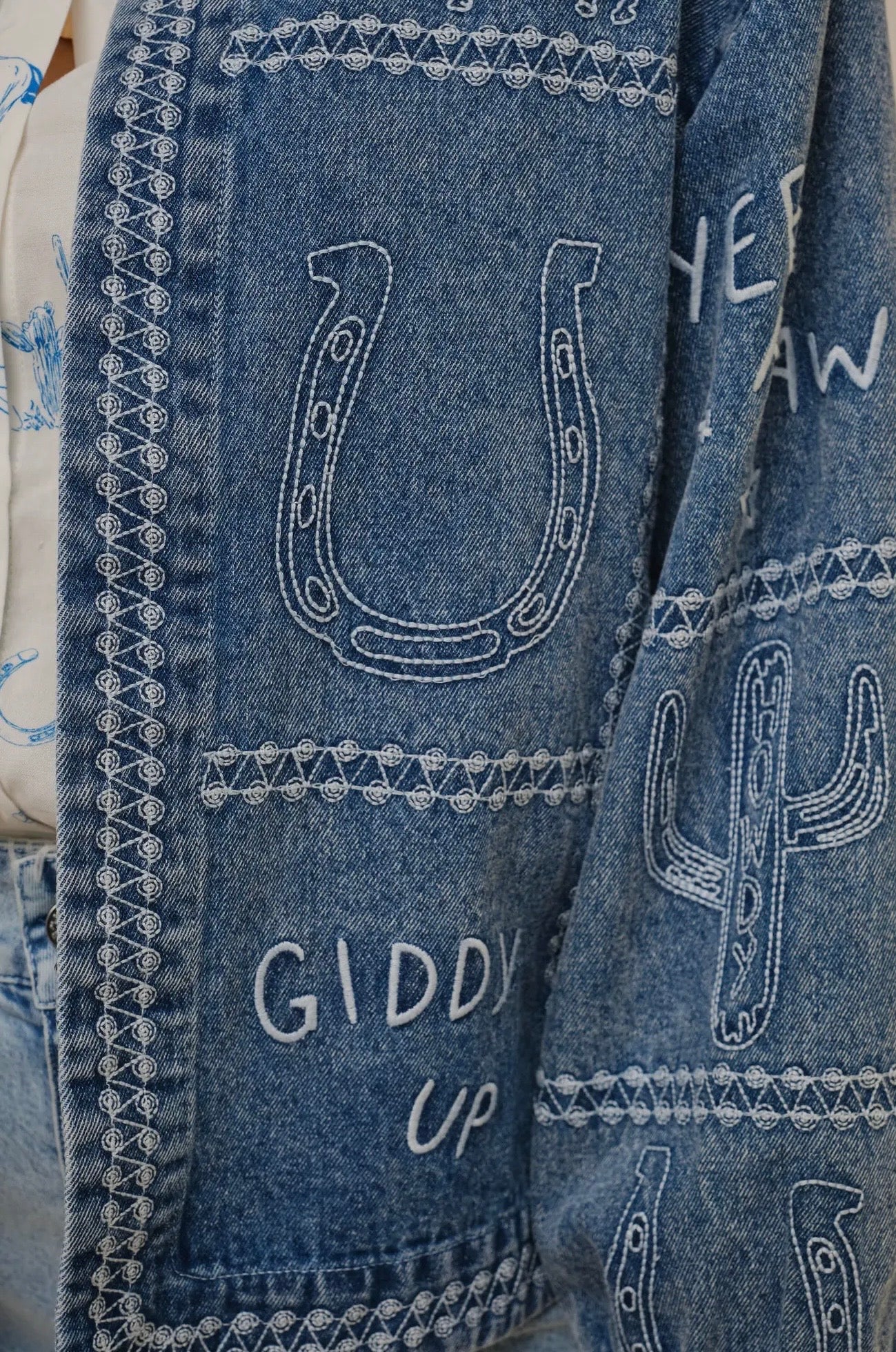 Western Puff Denim Jacket