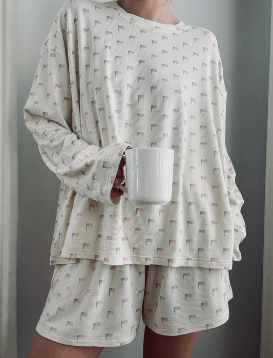 White American Flag Top