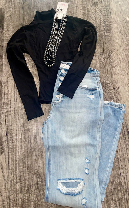 Mock Neck Bodysuit