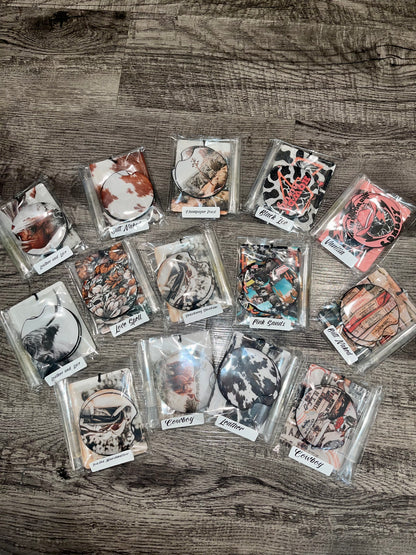 Car Freshener & Coaster Set